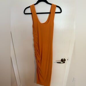 WAYF ruched dress